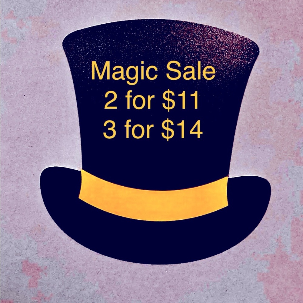 When you see the Top Hat in the text of the Title or Description, SALE applies!